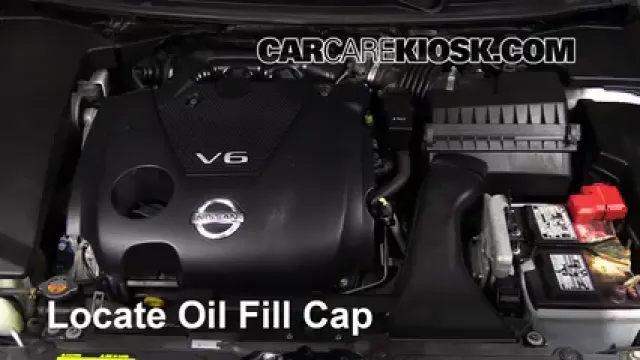 2013 Nissan Maxima SV 3.5L V6 Aceite Agregar aceite